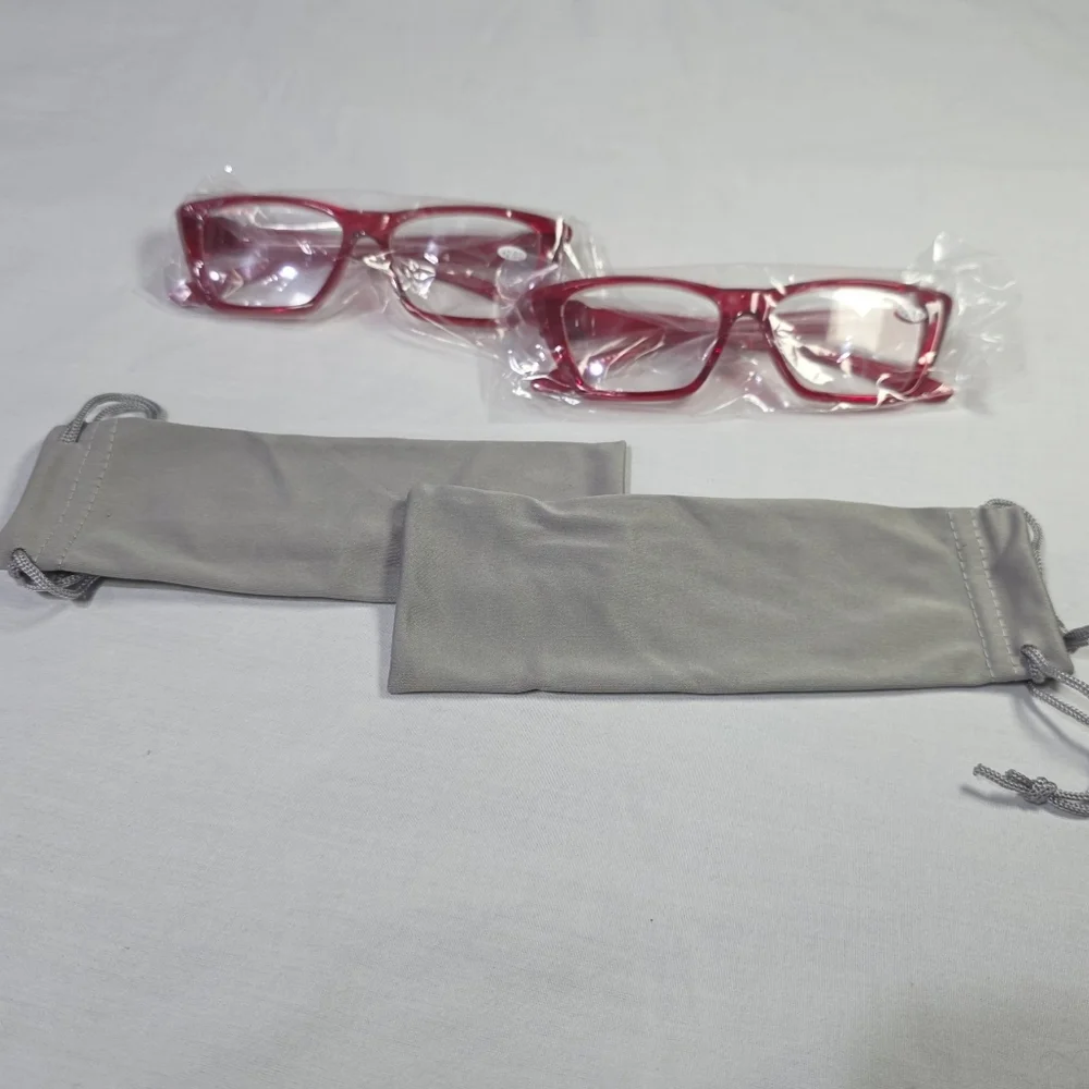 New Eyekepper Metalless Cat Eye Reading Glasses w/Screwless Spring Hinges. +2.00